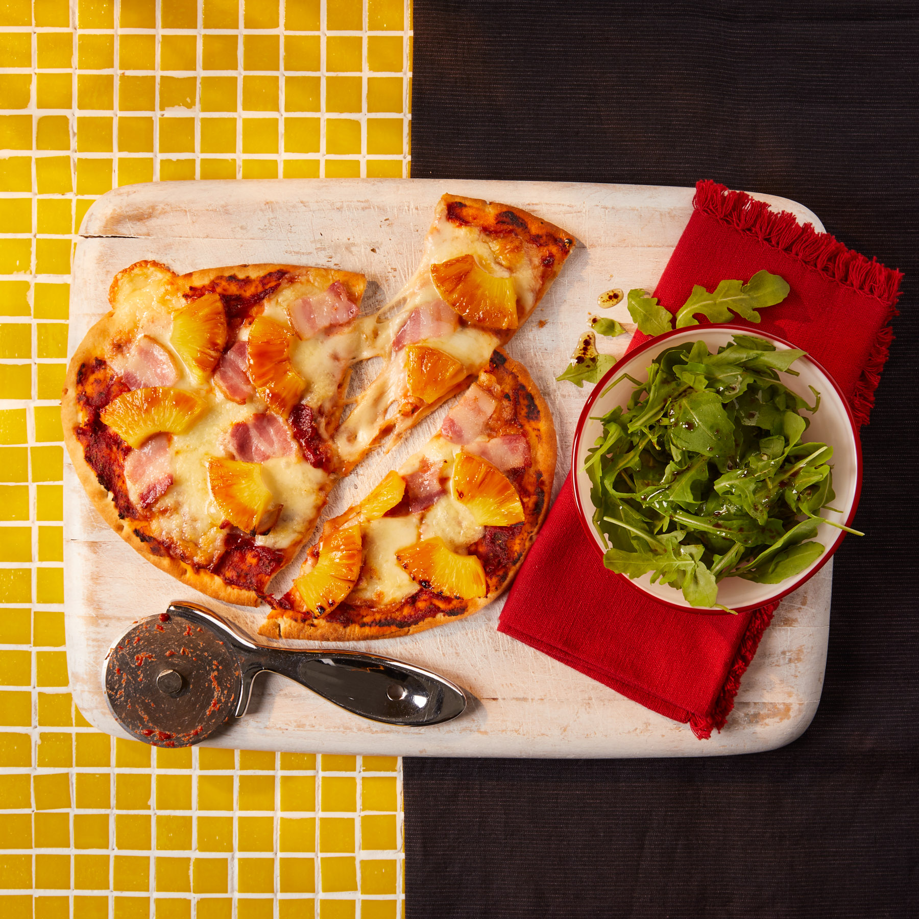 Marmite Pineapple Pizza With Bacon Recipe Gousto