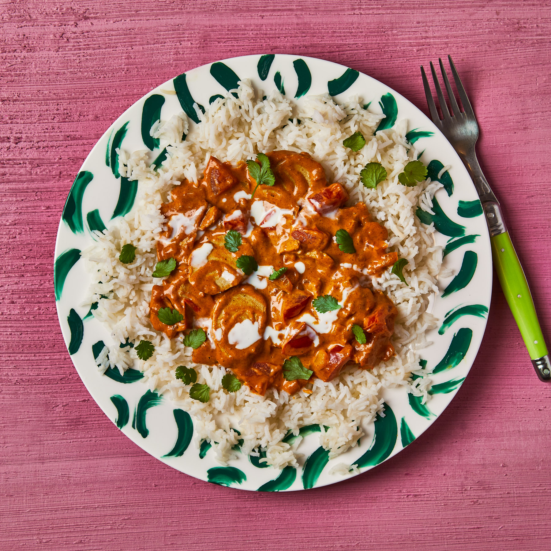 PlantBased No Butter Chicken With Fragrant Rice Recipe Gousto