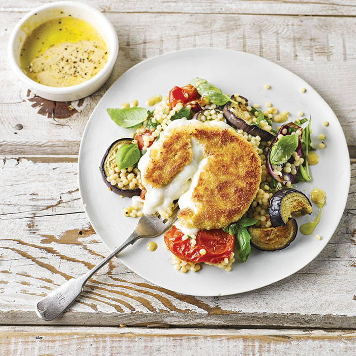 Golden Mozzarella & Veggie Couscous-image