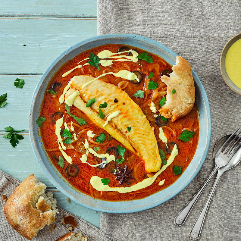 Mediterranean Fish Stew & Sunny Aioli Recipe Gousto