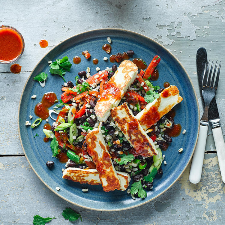 Smoky Mexican Halloumi With Black Beans Recipe Gousto