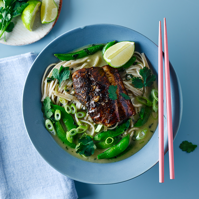 TamarindGlazed Cod & Coconut Noodles Recipe Gousto