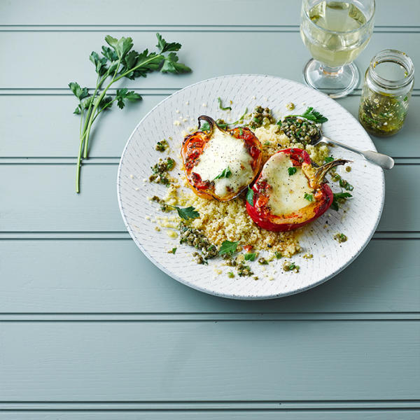 Melty Mozzarella Stuffed Peppers Recipe Gousto