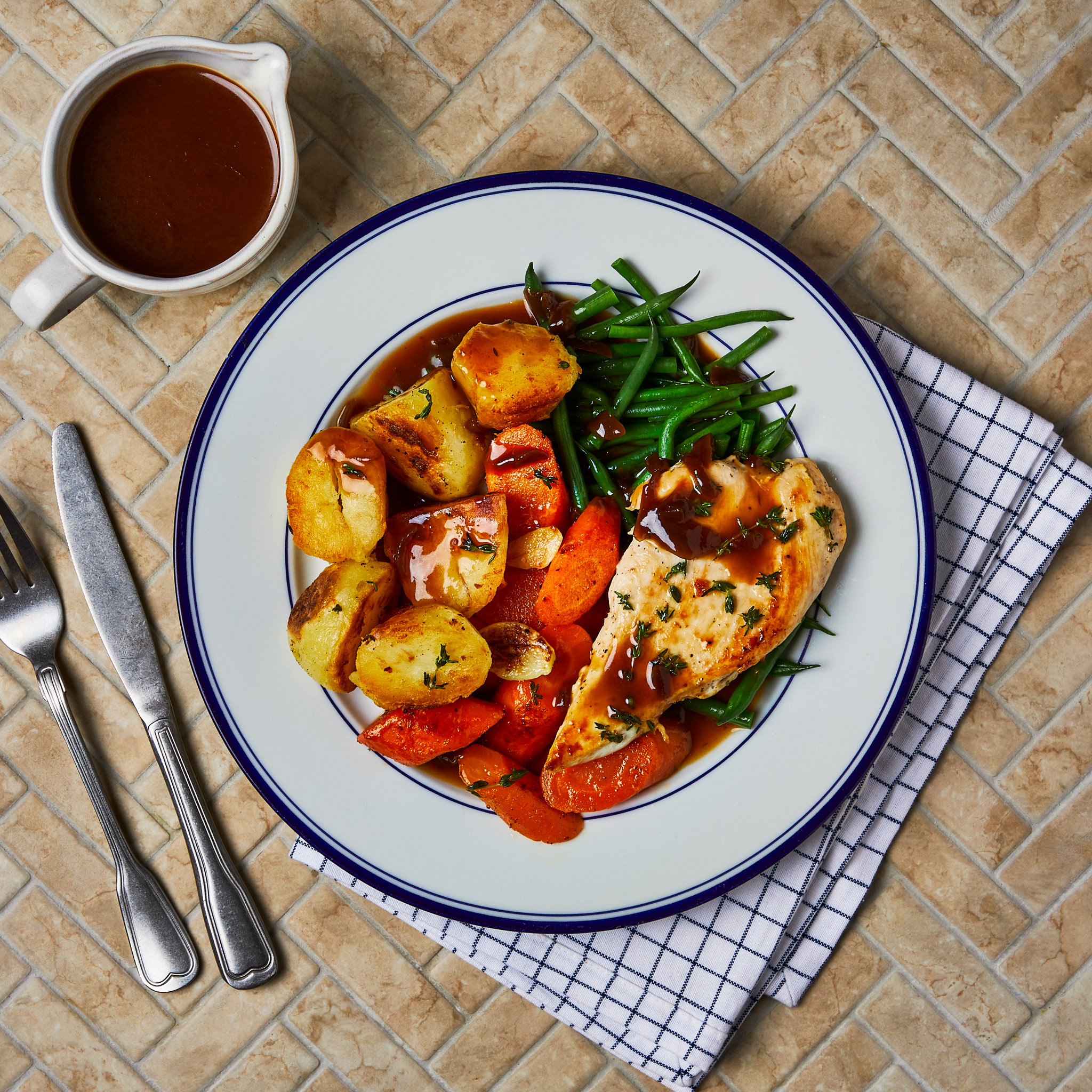 Stove-Top Thyme-Crusted Roast Free Range Chicken - Gousto