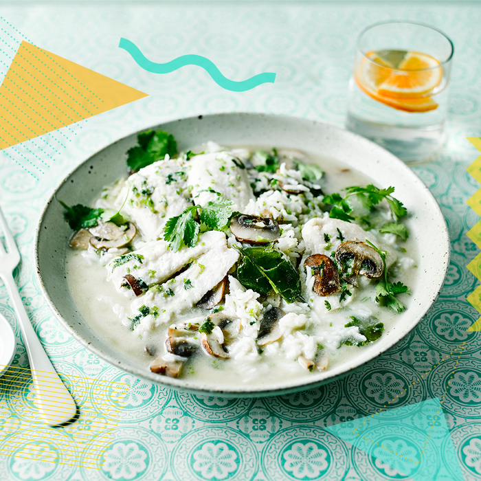Coconut Poached Basa & Tom Kha Rice Recipe Gousto