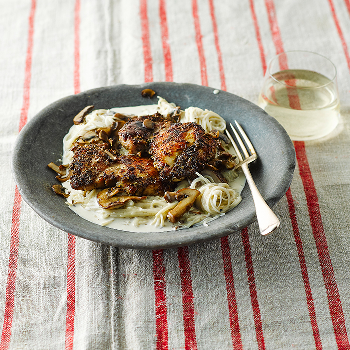 Chicken Lazone With Creamy Vermicelli