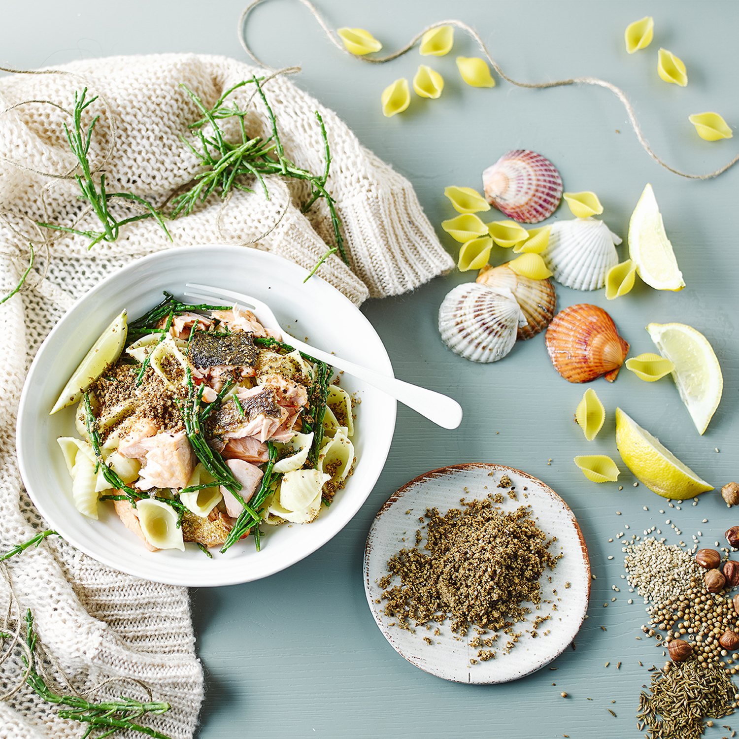 Salmon & Samphire Summer Pasta Recipe Gousto