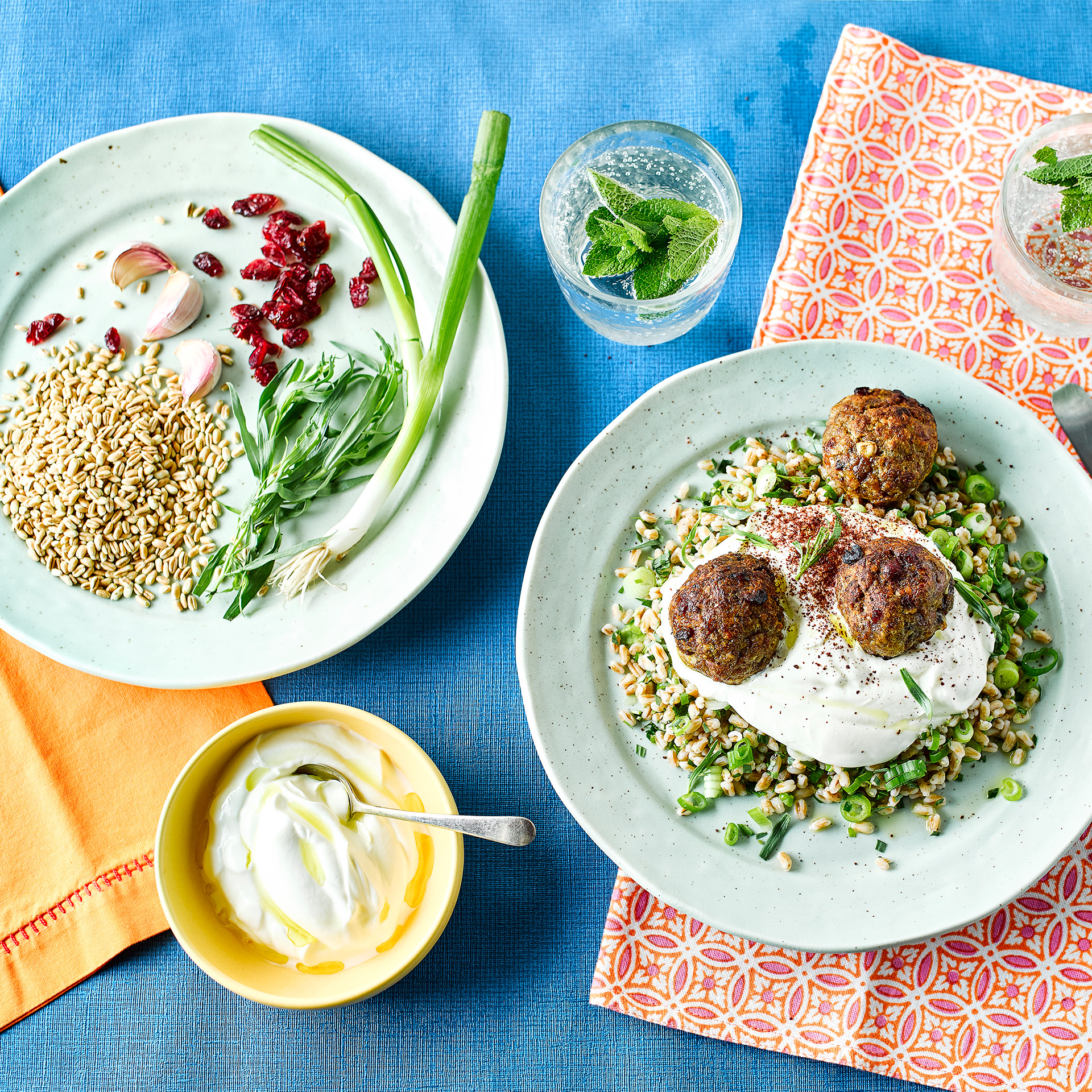 Aromatic Lamb Koftas & Herbed Spelt Recipe Gousto