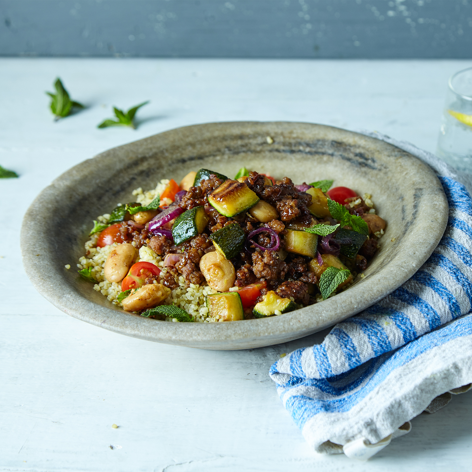 Honey Lamb & Butter Bean Bulgur Recipe Gousto