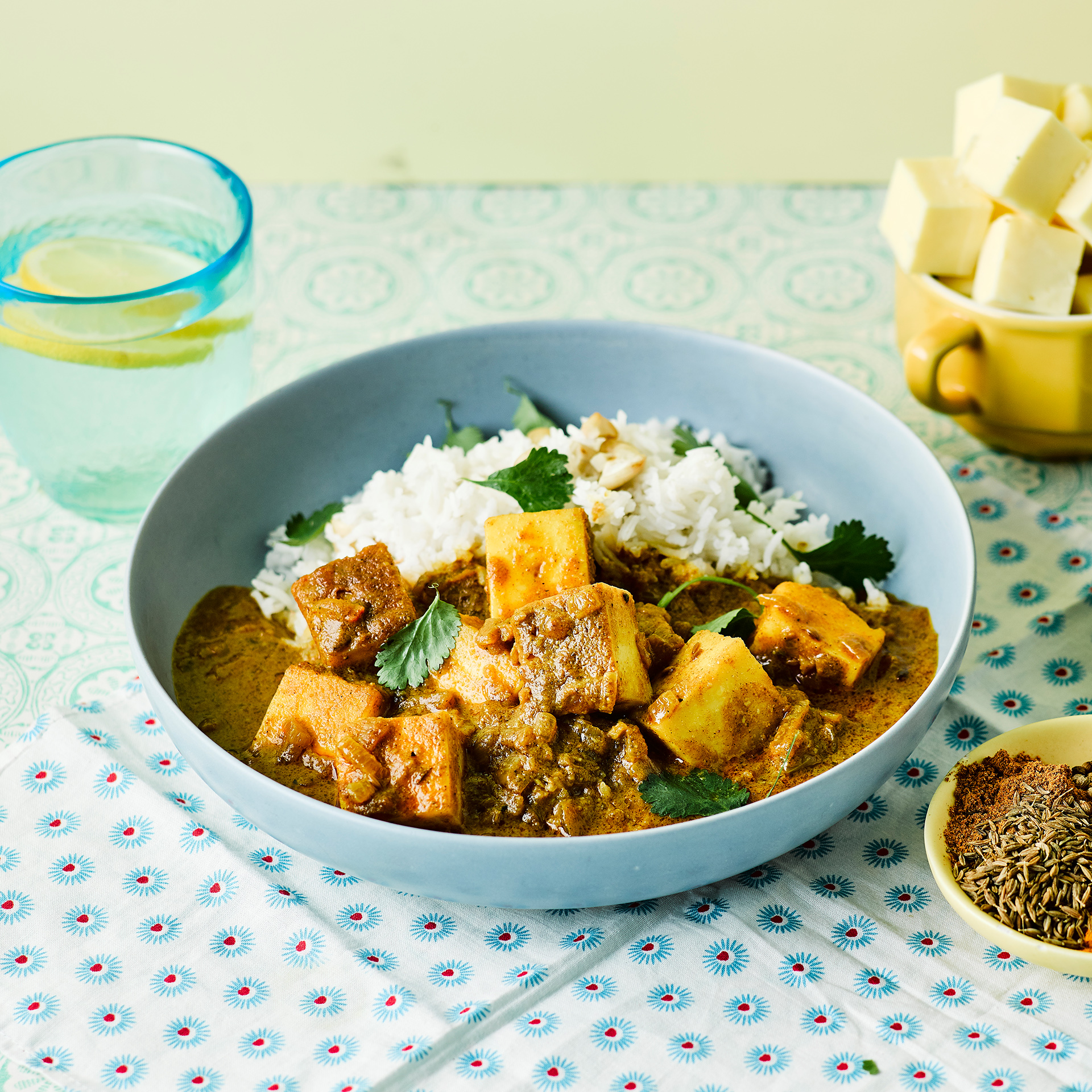 Coconut Paneer Curry With Cashew Rice Recipe Gousto
