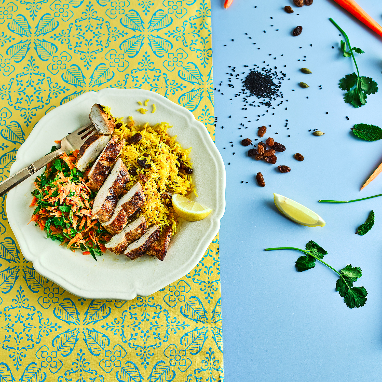 Curried Chicken & Sultana Rice Recipe Gousto