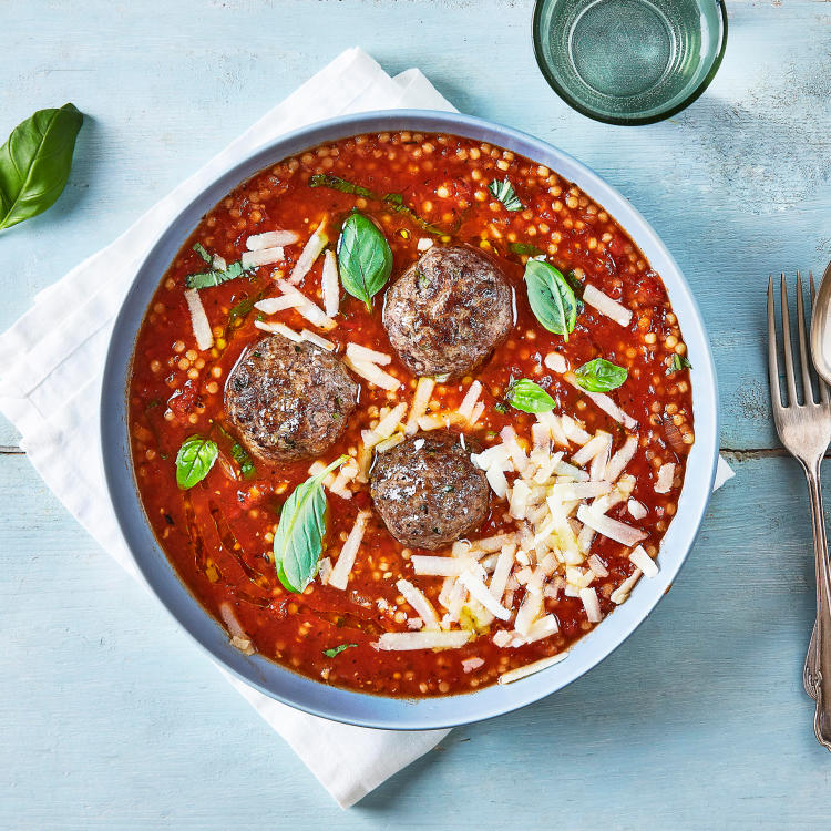 Beef Polpette With Tomato & Basil Broth Recipe Gousto