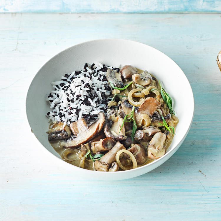 Mushroom Fricassee With Mixed Rice Recipe Gousto