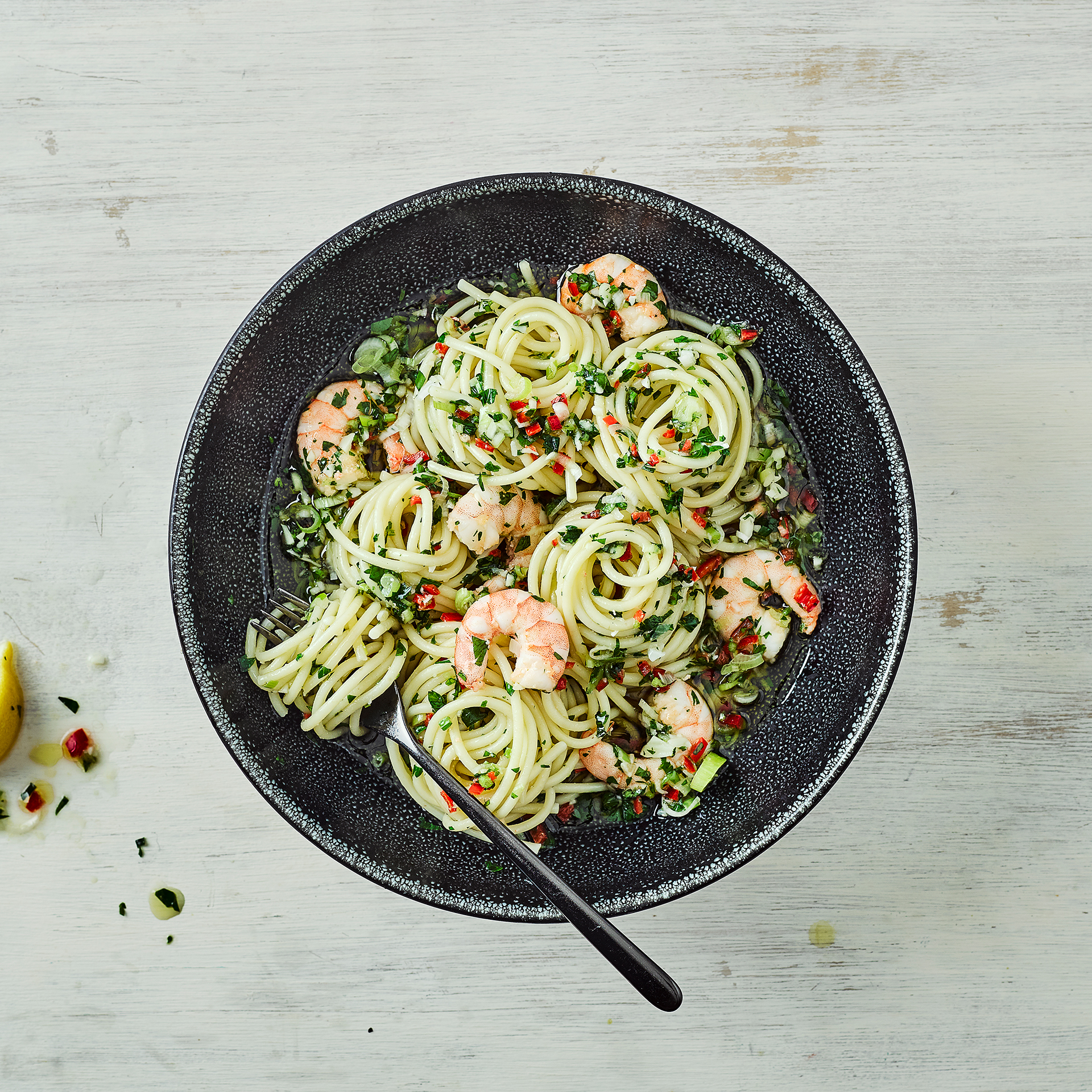 King Prawn, Garlic & Chilli Linguine Recipe Gousto