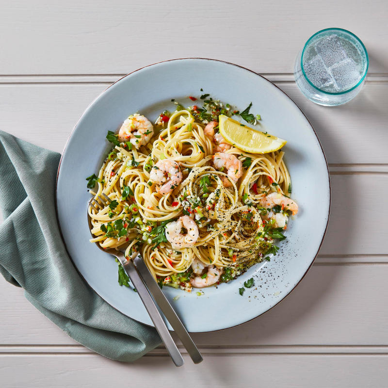Simple King Prawn, Garlic & Chilli Linguine Recipe Gousto