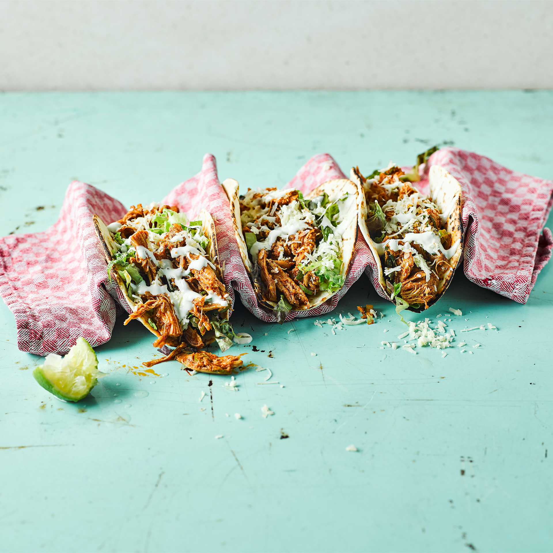 Chicken Tinga Tacos With Lime Mayo Recipe Gousto
