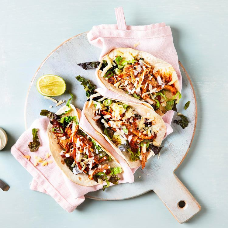 Chicken Tinga Tacos With Lime Mayo Recipe Gousto