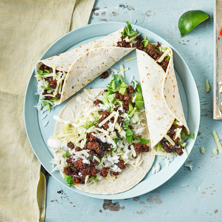 Sticky Chilli Beef Burritos With Lime Mayo Recipe Gousto