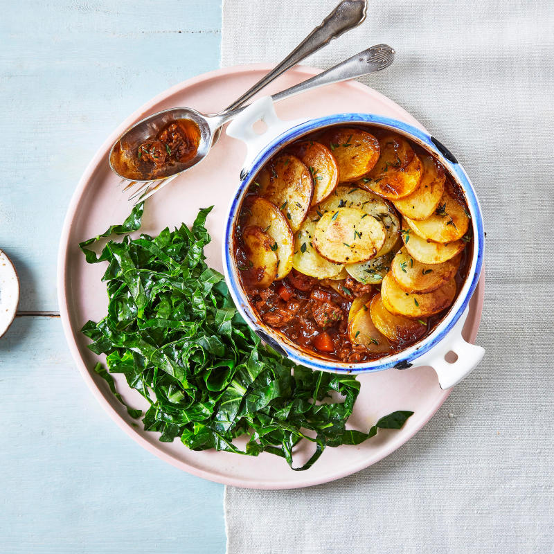 Lancashire Lamb Hotpot With Wilted Greens Recipe Gousto