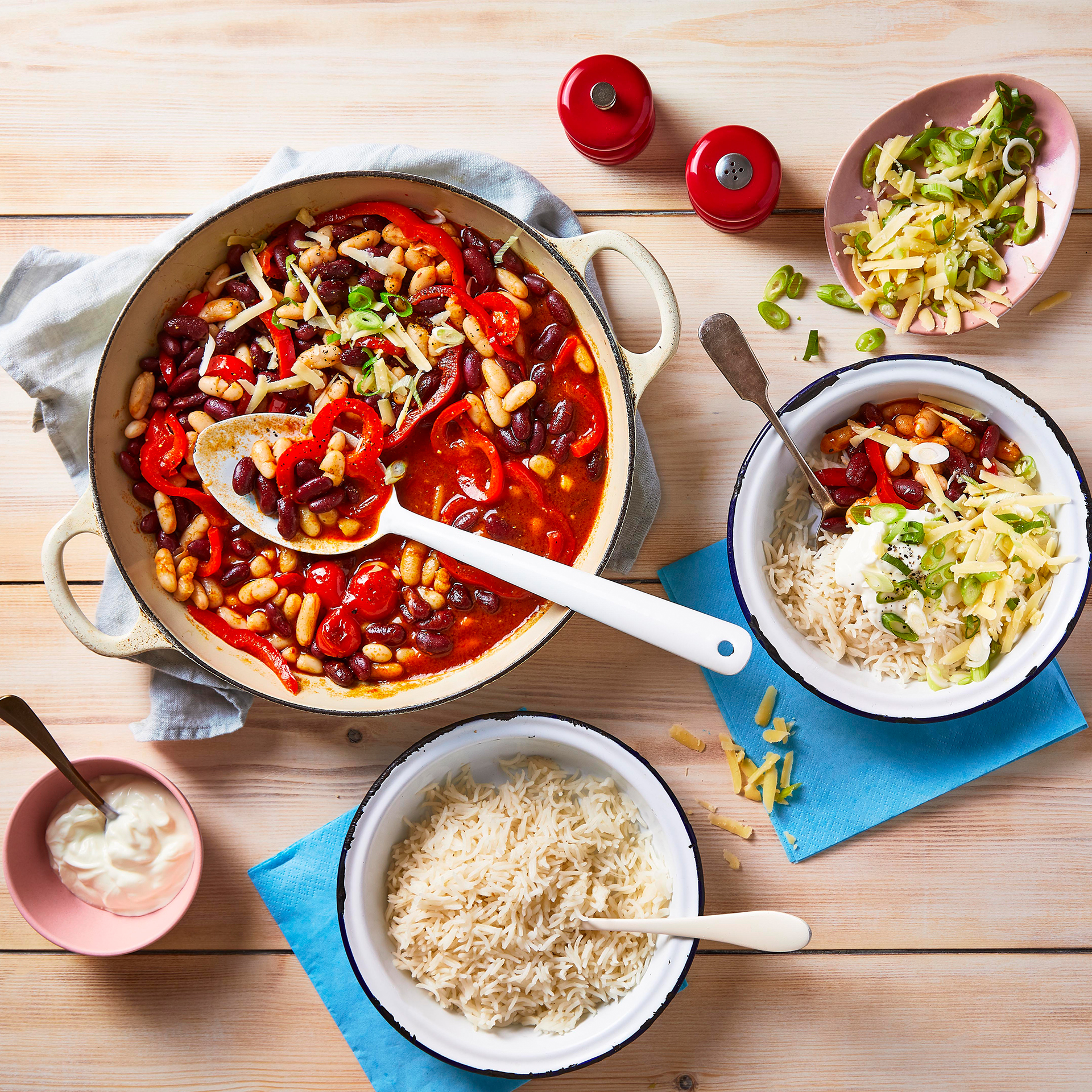 Classic TwoBean Chilli With Rice Recipe Gousto