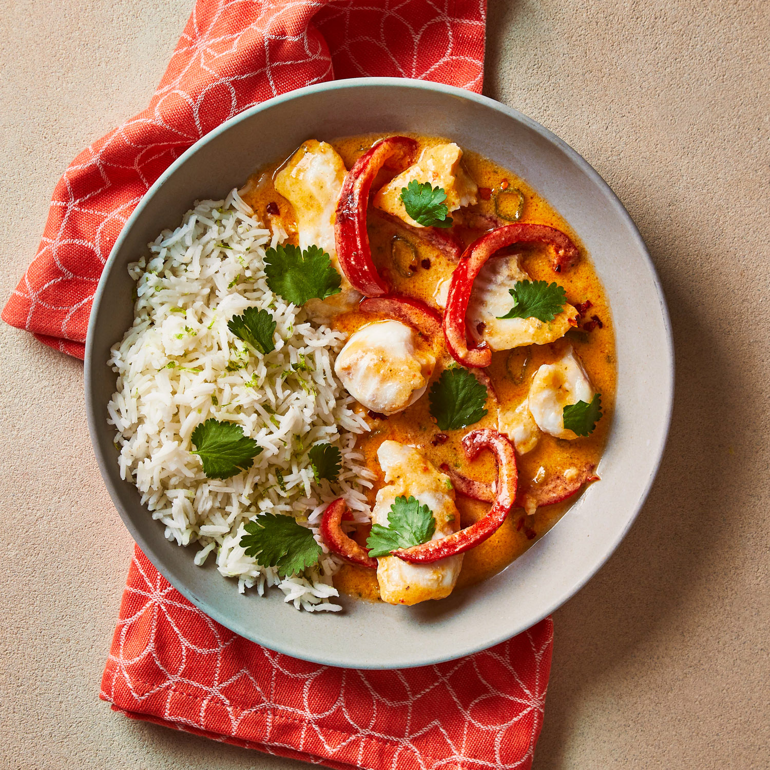 Brazilian Haddock Moqueca & Zesty Lime Rice Recipe Gousto