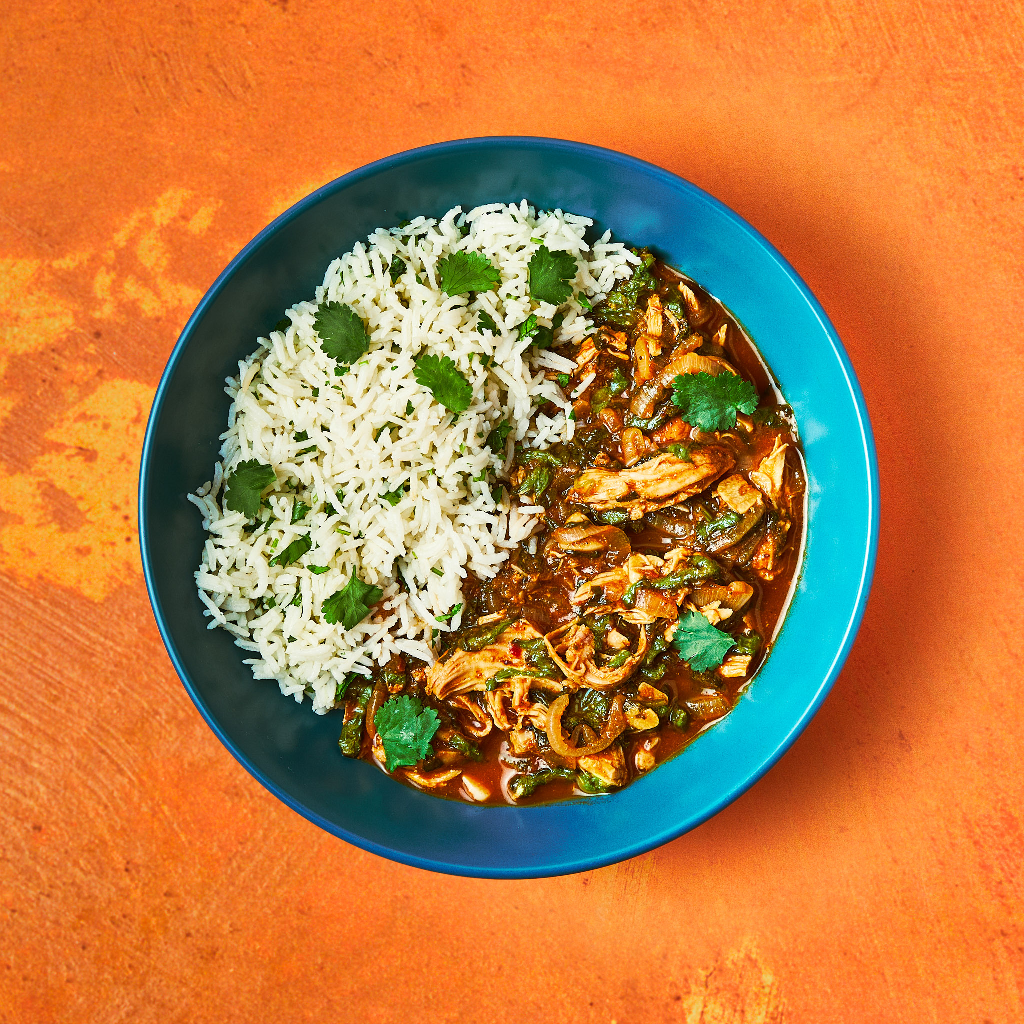 Fragrant Chicken Saag Masala & Pilau Rice - Gousto