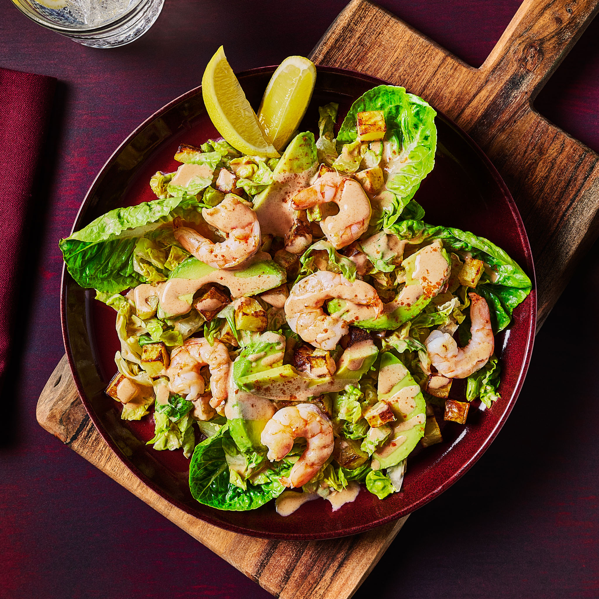 Jumbo Prawn Cocktail Salad With Avocado