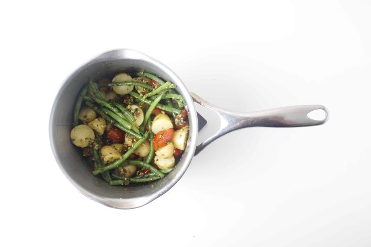 Sea Bass, Green Beans & Hazelnut Pesto Recipe Gousto