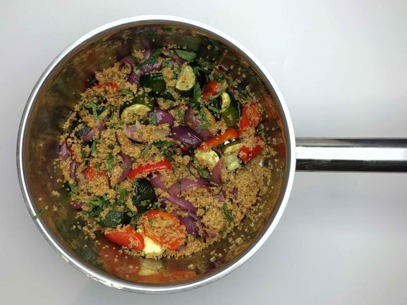 Ras El Hanout Halloumi & Roast Veg Quinoa Salad Recipe Gousto