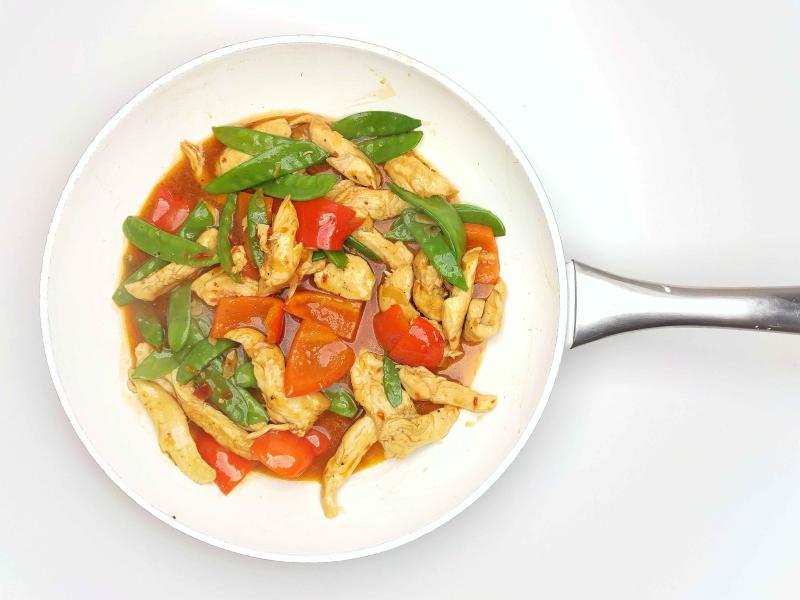 Sweet Chilli Chicken StirFry & Sesame Rice Recipe Gousto