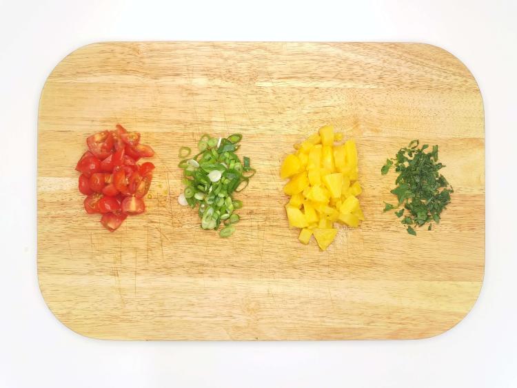 Crispy Baked Tacos, Refried Beans & Pineapple Salsa Recipe Gousto
