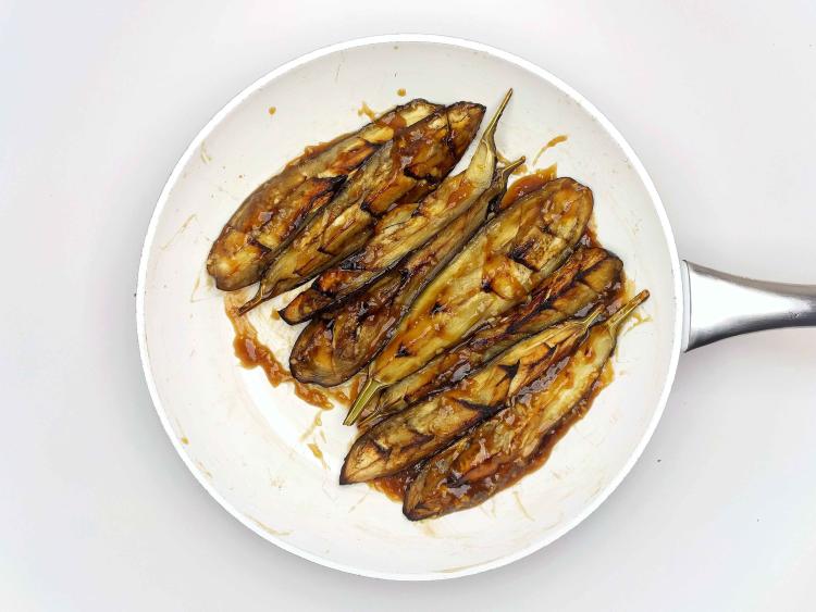 Teriyaki Aubergine & Quick Pickled Cucumber Recipe Gousto