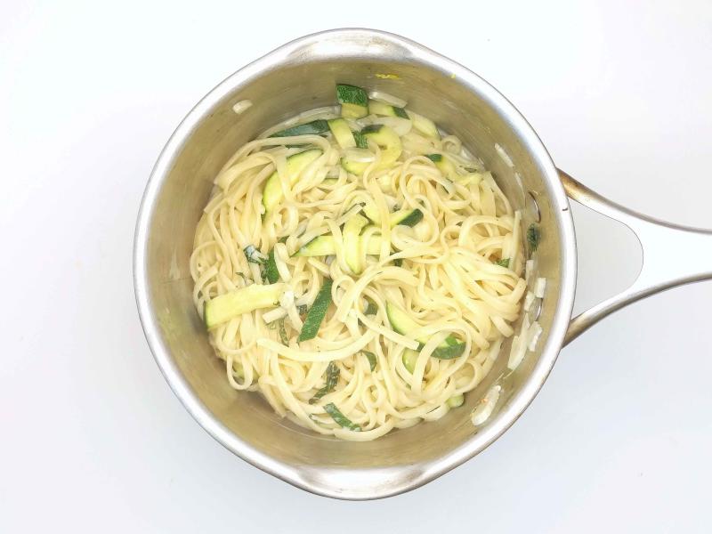 Courgette & Goats' Cheese Linguine Recipe Gousto