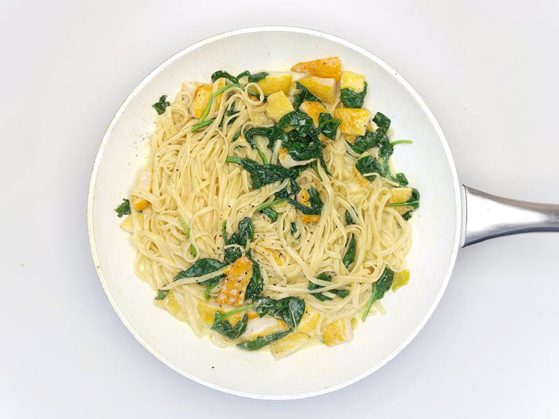 Lemony Smoked Fish & Spinach Linguine Recipe Gousto