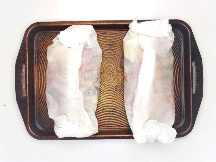 Mediterranean Salmon En Papillote With Potatoes Recipe Gousto