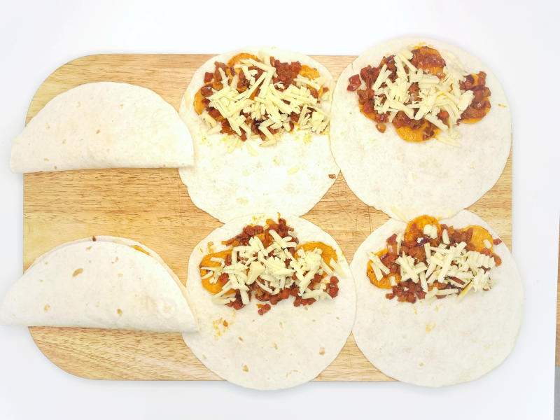 Chorizo & Sweet Potato Quesadillas With Salsa Recipe Gousto