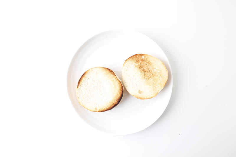 Posh Open Burger & Rosemary Chips Recipe Gousto