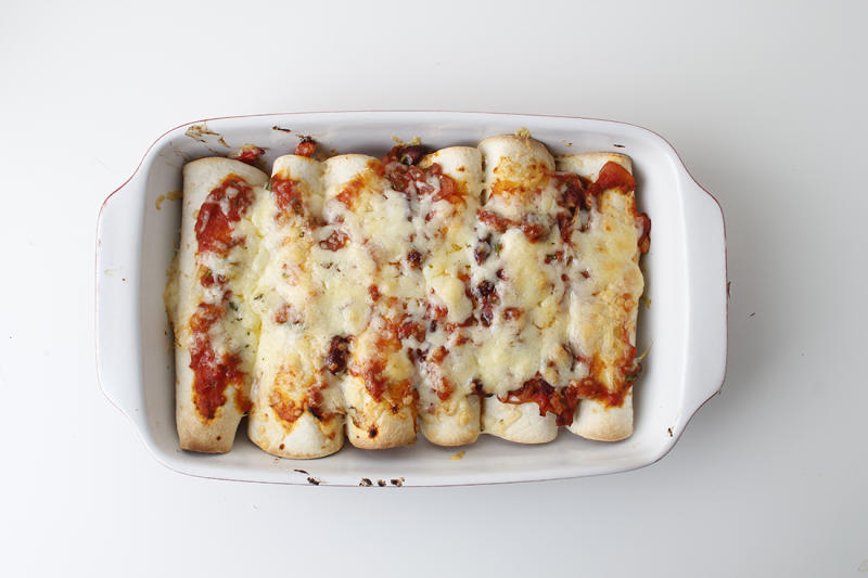Cheesy Baked Veggie Enchiladas Recipe Gousto