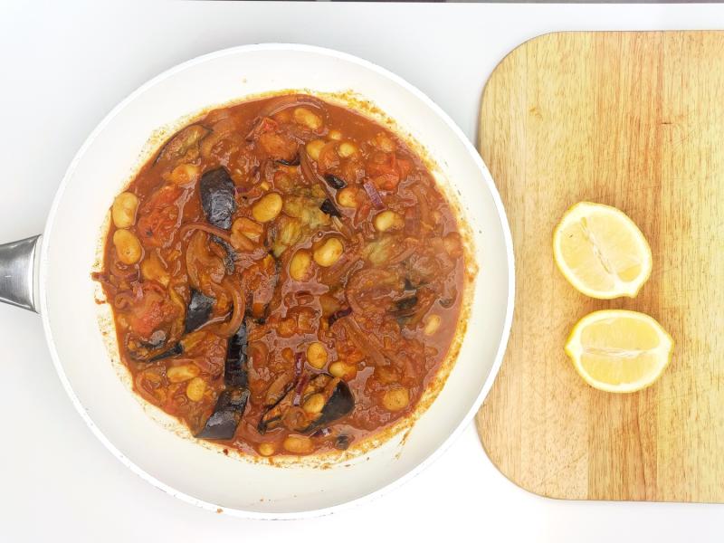 Harissa Aubergine & Apricot Tagine Recipe Gousto