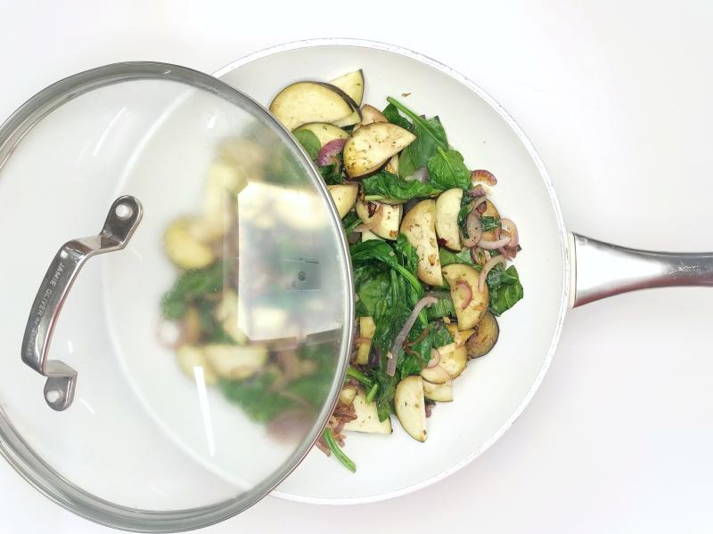 Messy OnePot Aubergine & Spinach Lasagne Recipe Gousto