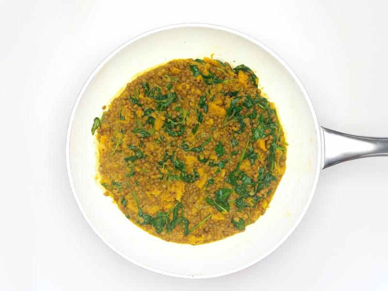 10Min Butternut Squash Dal With Coconut Raita Recipe Gousto
