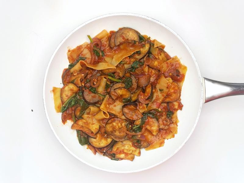 Messy OnePot Aubergine & Spinach Lasagne Recipe Gousto